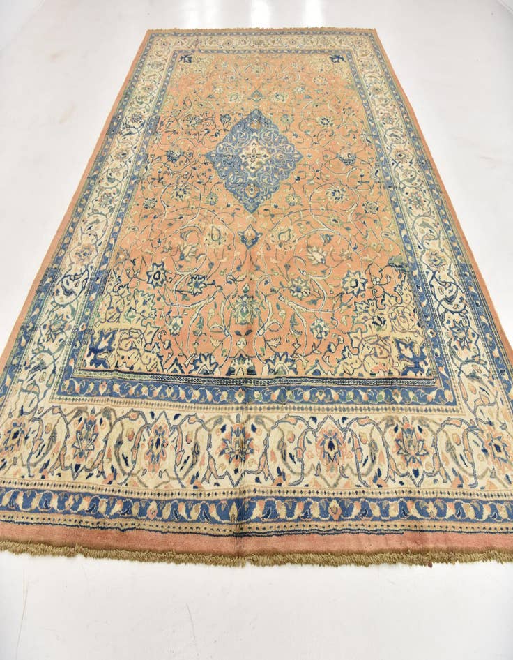 Detail image of  9' 10 x 13'  Hand Knotted Farahan Persian Wool Rug