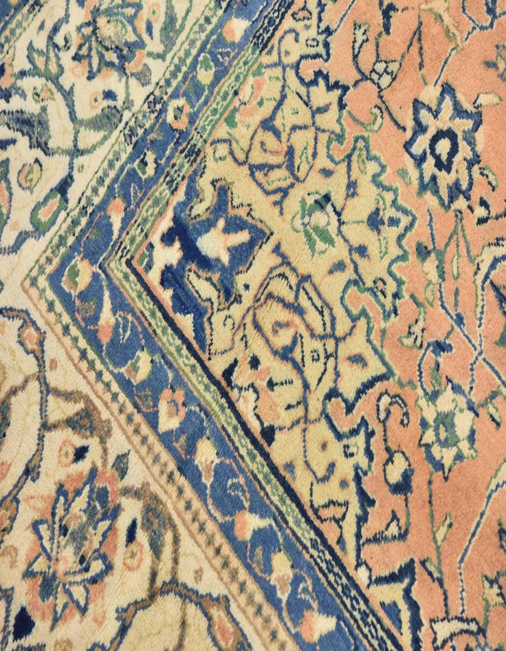 Detail image of  9' 10 x 13'  Hand Knotted Farahan Persian Wool Rug