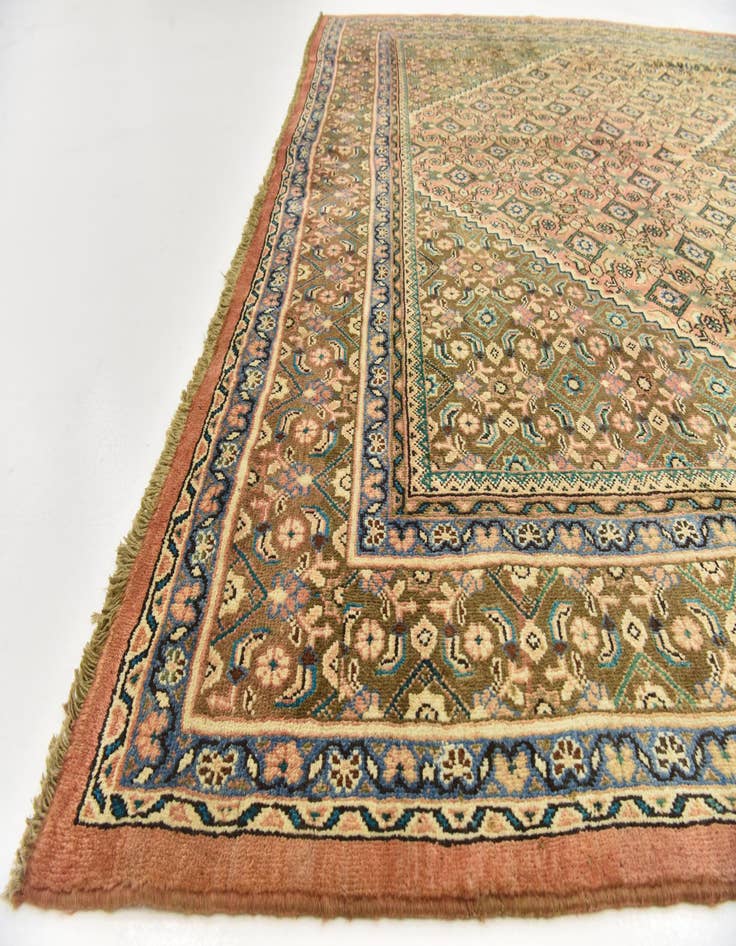 Detail image of  10' 2 x 12' 10  Hand Knotted Farahan Persian Wool Rug