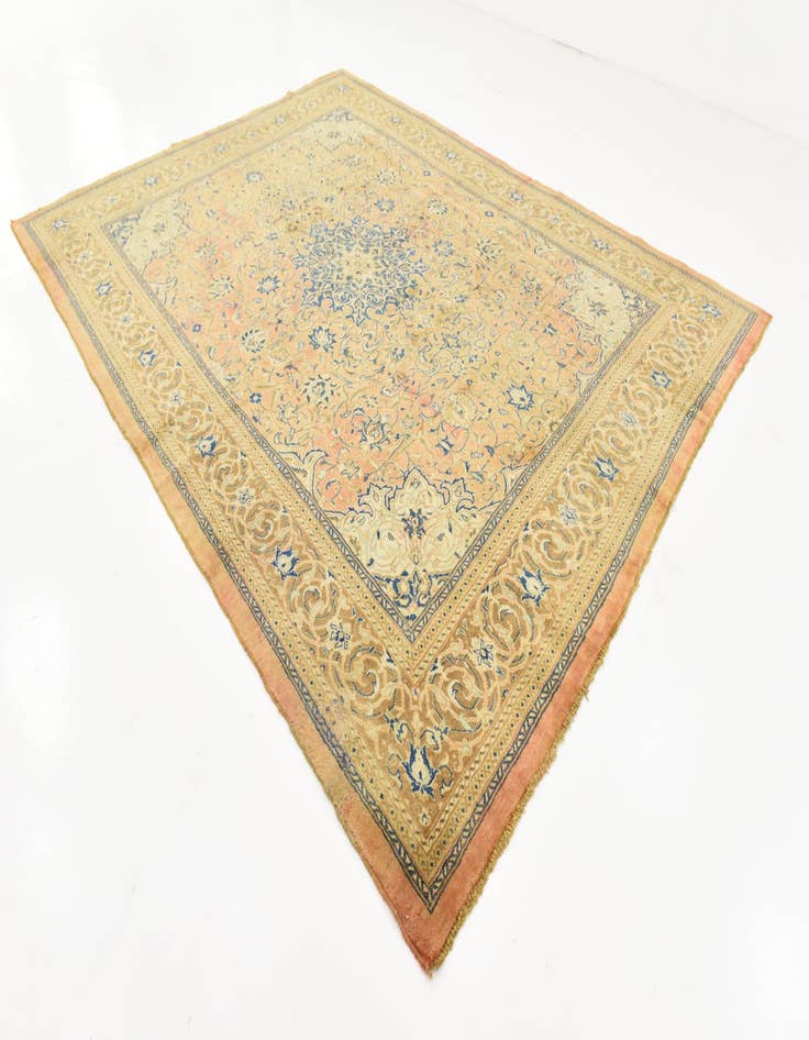 Detail image of  9' 8 x 12' 8  Hand Knotted Farahan Persian Wool Rug