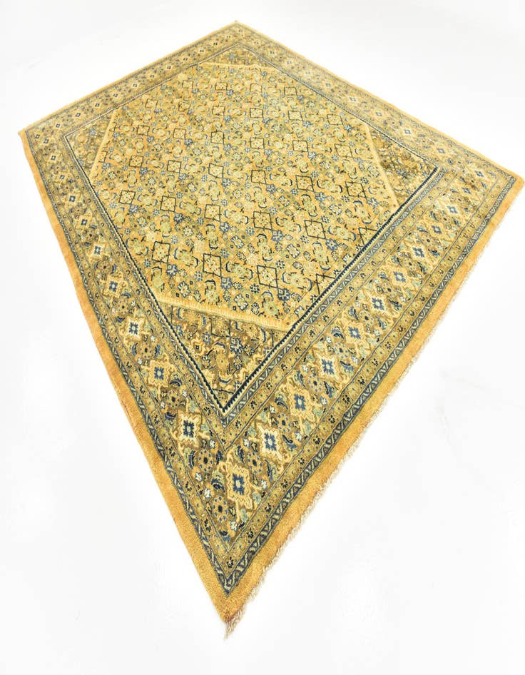 Detail image of  9' 9 x 12' 8  Hand Knotted Farahan Persian Wool Rug