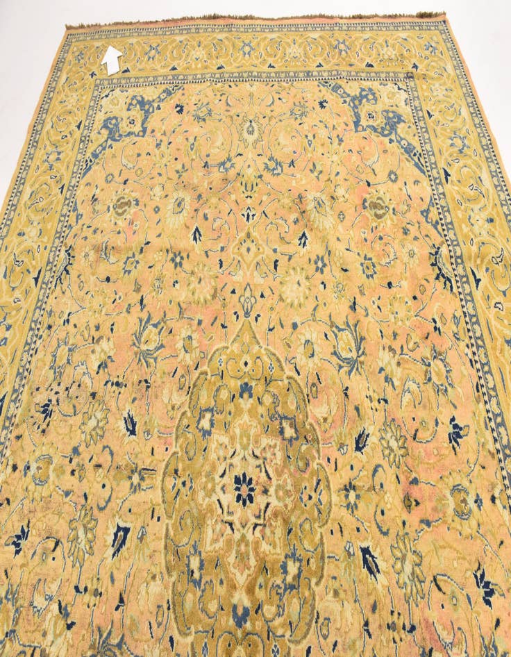 Detail image of 9' 4 x 13' 2 Hand Knotted Farahan Persian Wool Rug