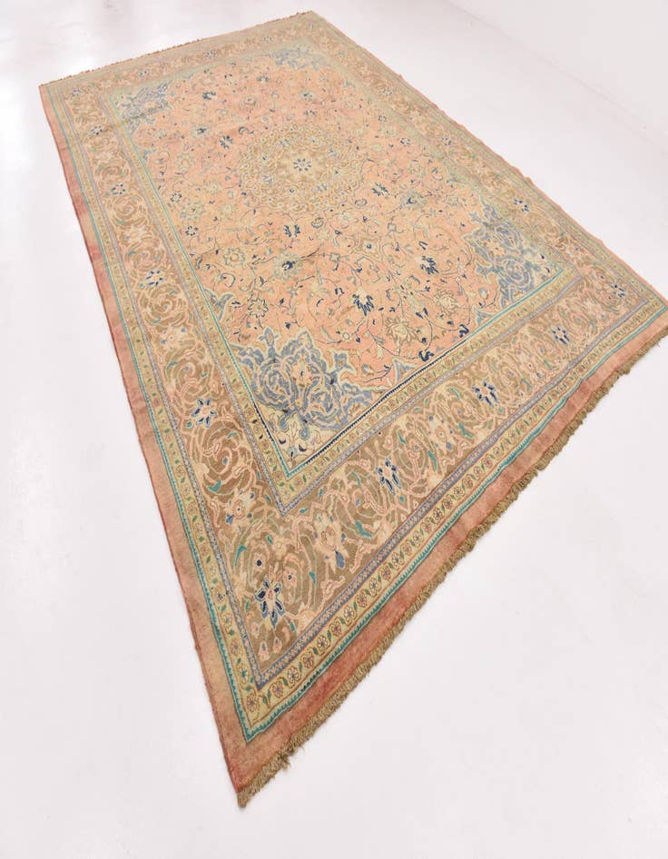 Detail image of  9' 7 x 13' 6  Hand Knotted Farahan Persian Wool Rug