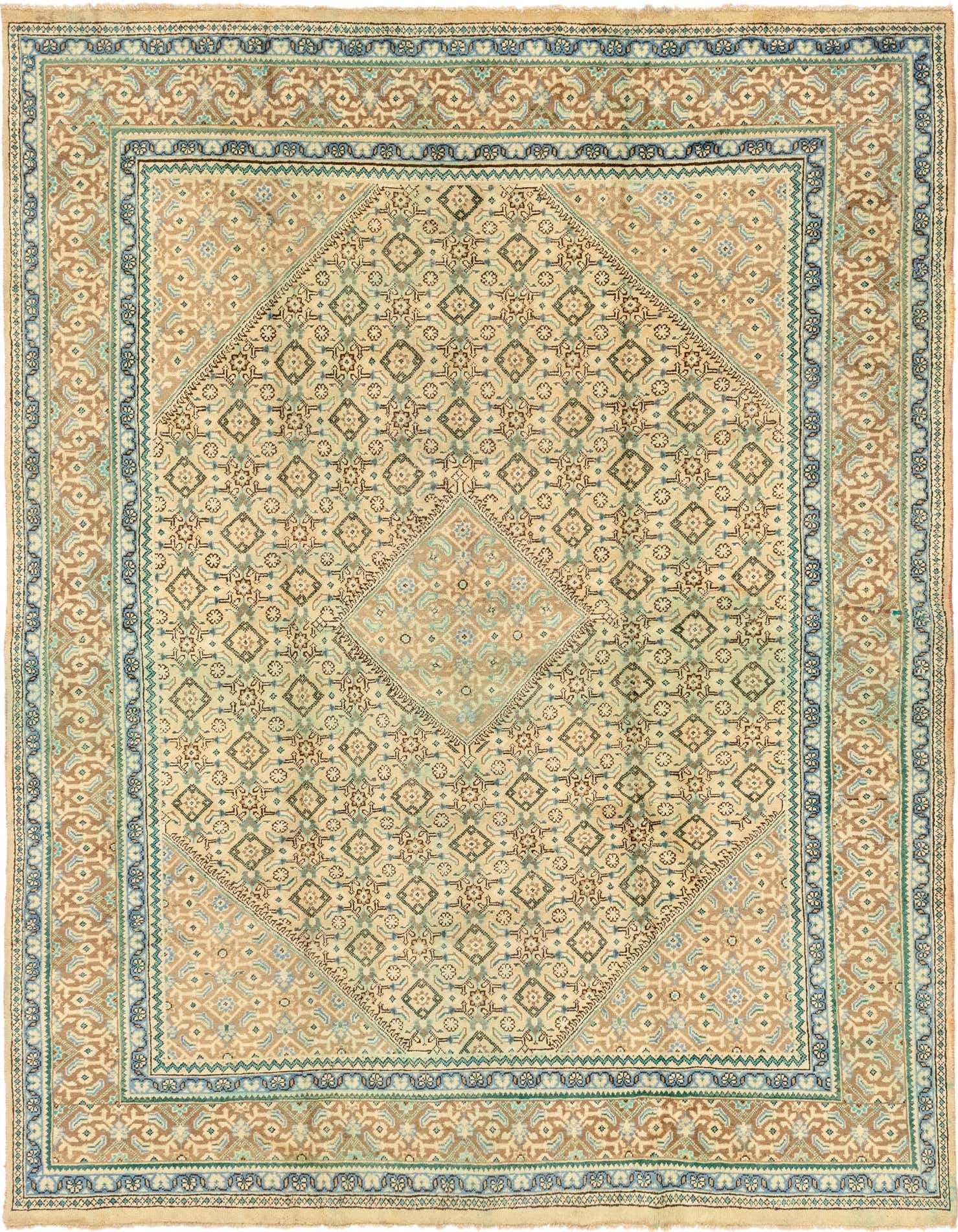 Primary image 9' 8 x 13' Hand Knotted Farahan Persian Wool Rug