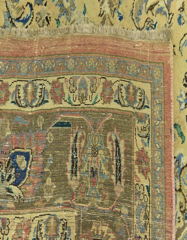 Detail image of 9' 9 x 12' 9 Hand Knotted Farahan Persian Wool Rug