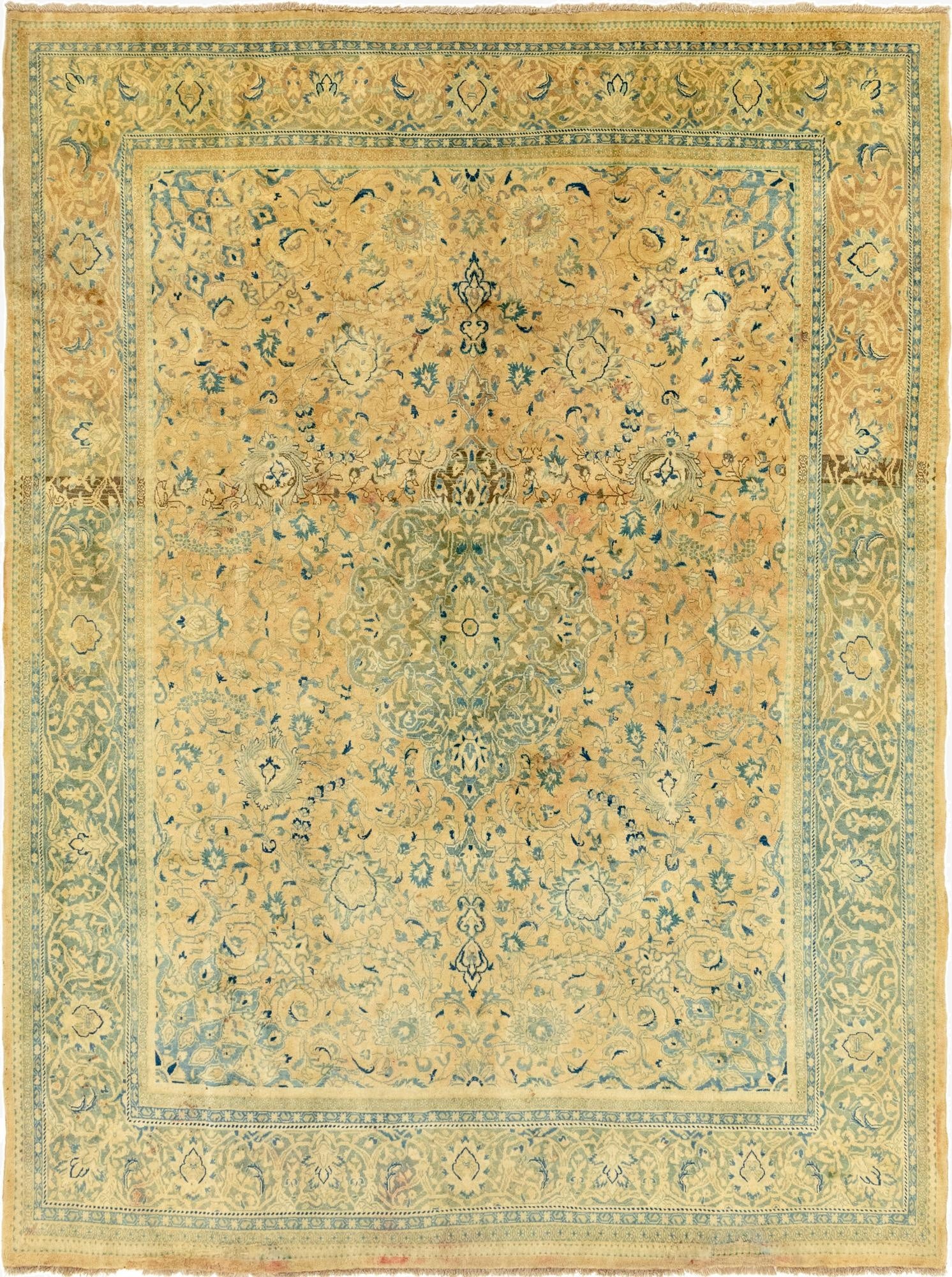  9' 8 x 12' 7  Hand Knotted Farahan Persian Wool Rug