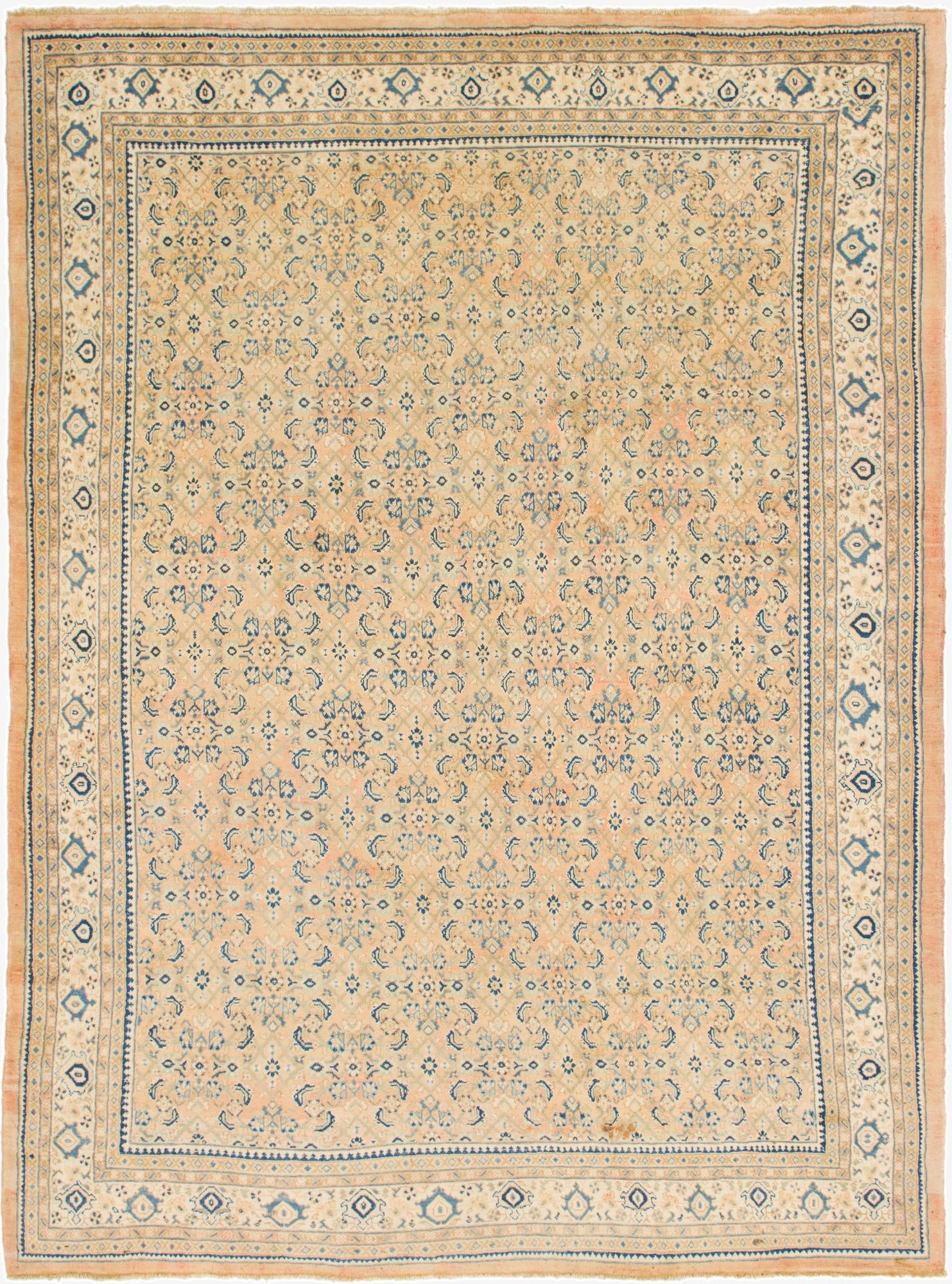  10' x 13' 6  Hand Knotted Farahan Persian Wool Rug