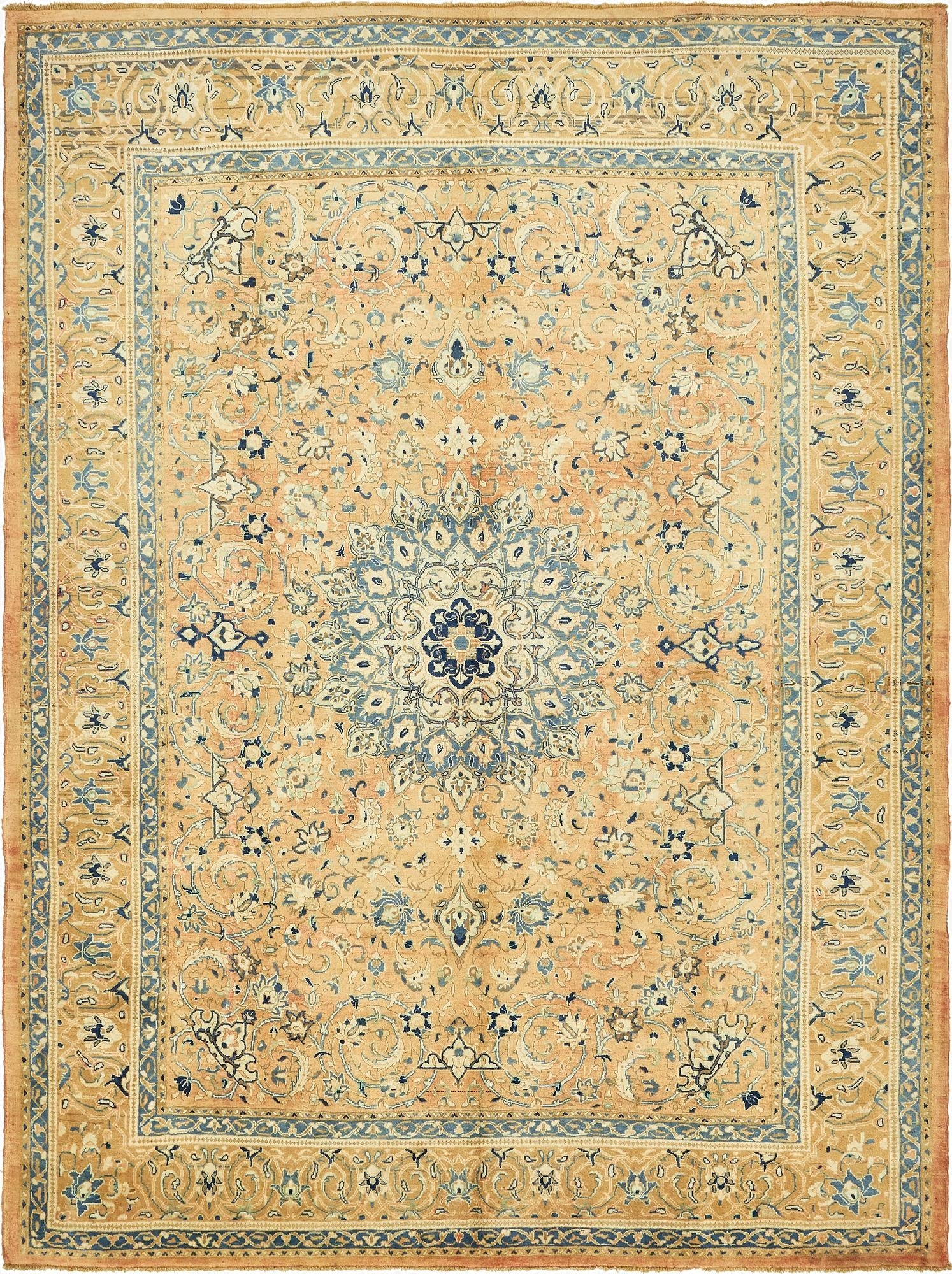  9' 11 x 13' 5  Hand Knotted Farahan Persian Wool Rug