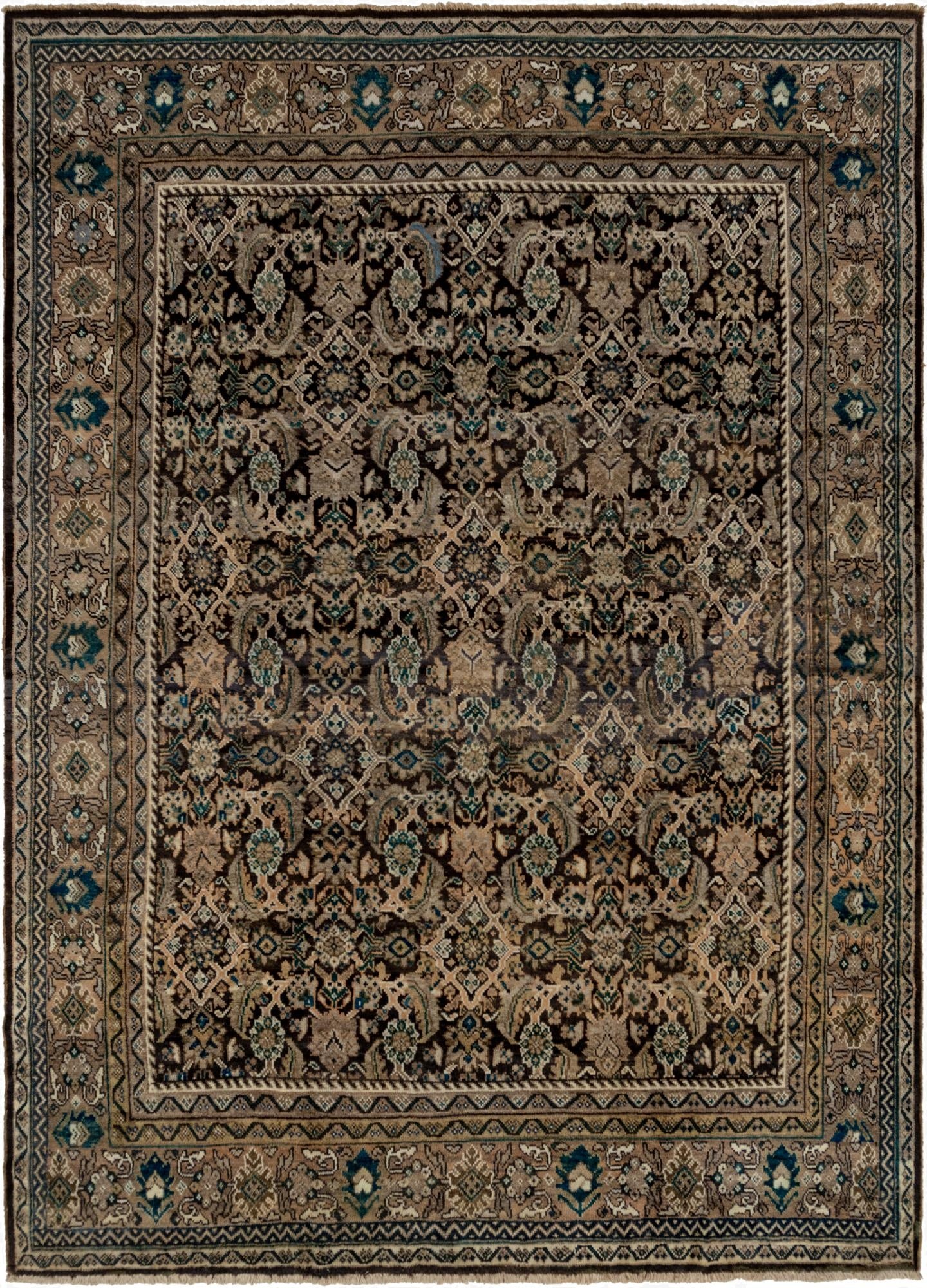  9' x 13' 3  Hand Knotted Farahan Persian Wool Rug