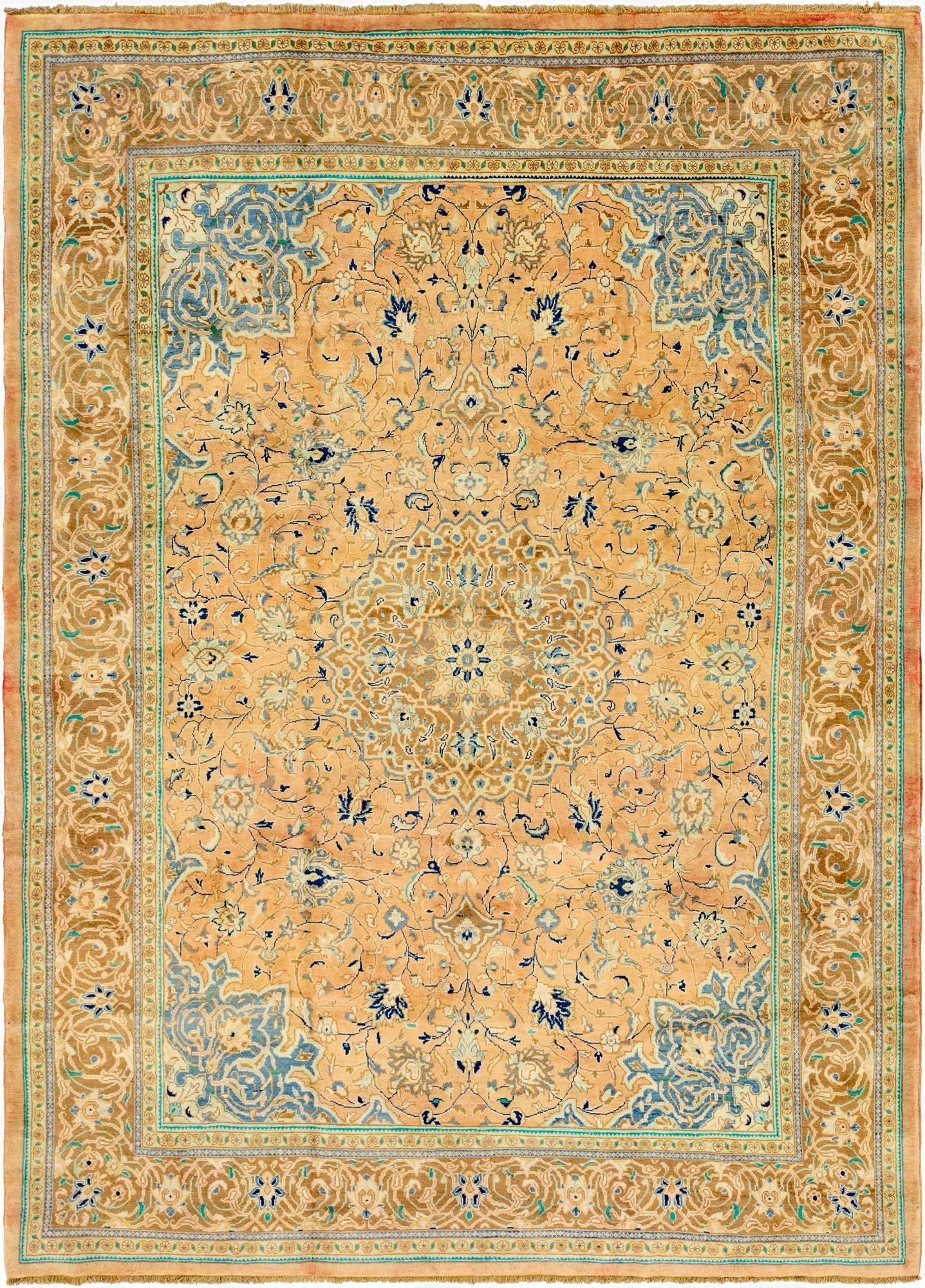  9' 7 x 13' 6  Hand Knotted Farahan Persian Wool Rug