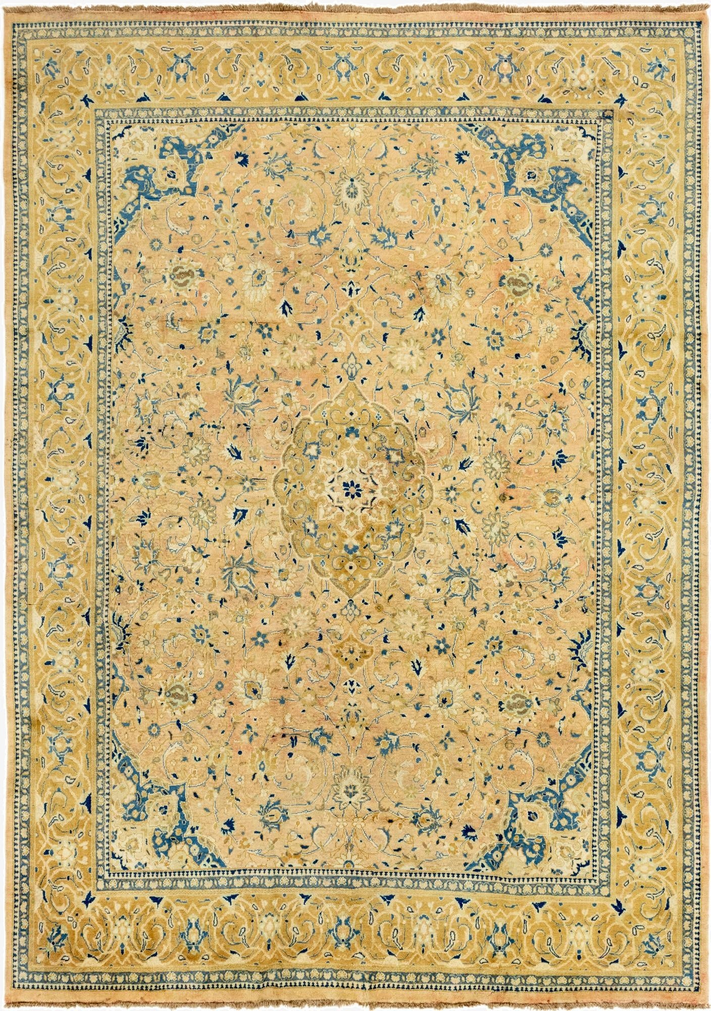  9' 4 x 13' 2  Hand Knotted Farahan Persian Wool Rug