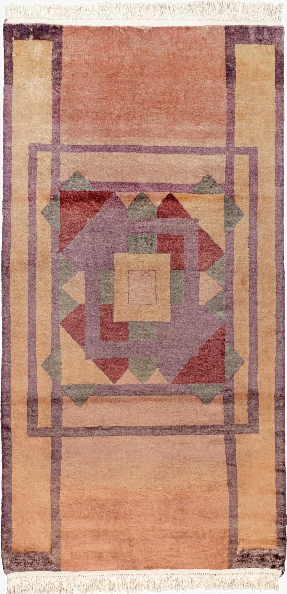  3' 5 x 6' 7  Hand Knotted Gabbeh Oriental Wool Rug