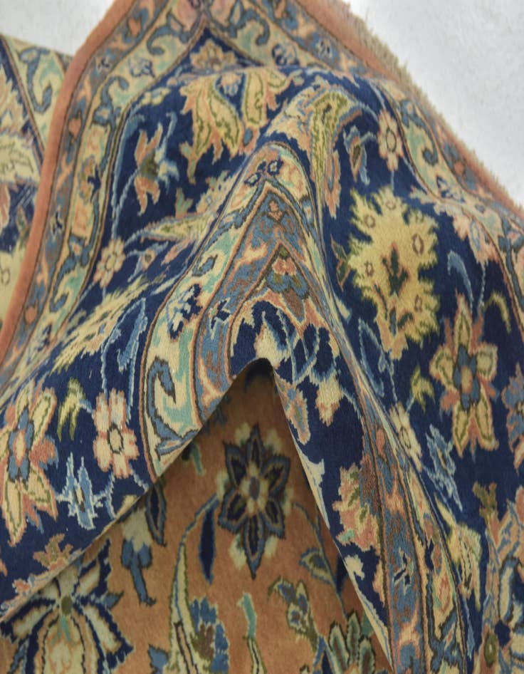 Detail image of 10' x 13' 3 Hand Knotted Isfahan Persian Wool Rug