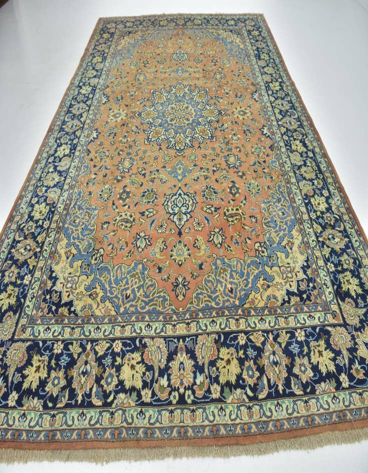 Detail image of 10' x 13' 3 Hand Knotted Isfahan Persian Wool Rug