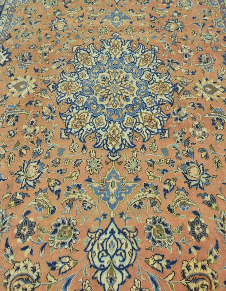 Detail image of 10' x 13' 3 Hand Knotted Isfahan Persian Wool Rug