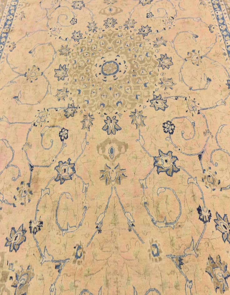 Detail image of  9' 9 x 12' 8  Hand Knotted Isfahan Persian Wool Rug