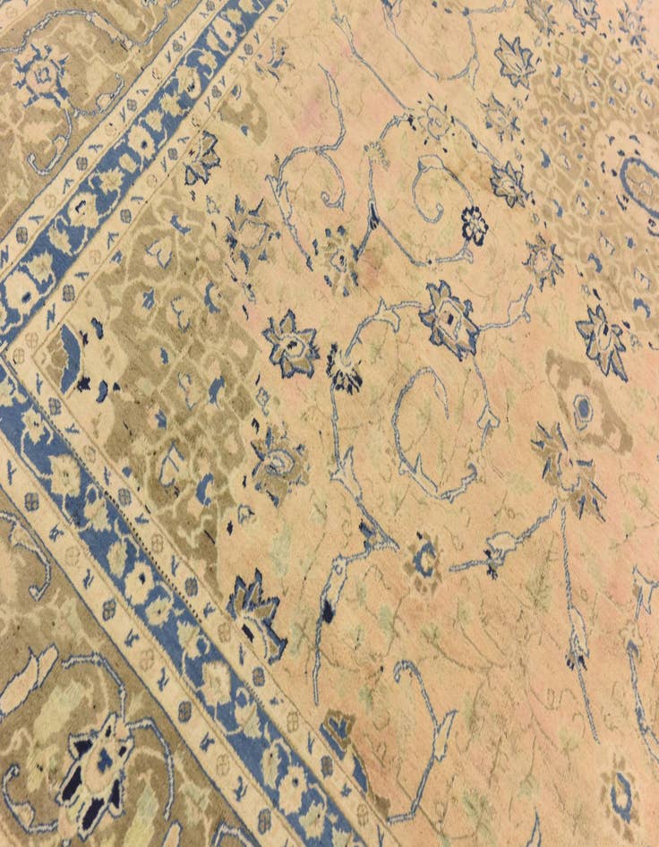 Detail image of  9' 9 x 12' 8  Hand Knotted Isfahan Persian Wool Rug