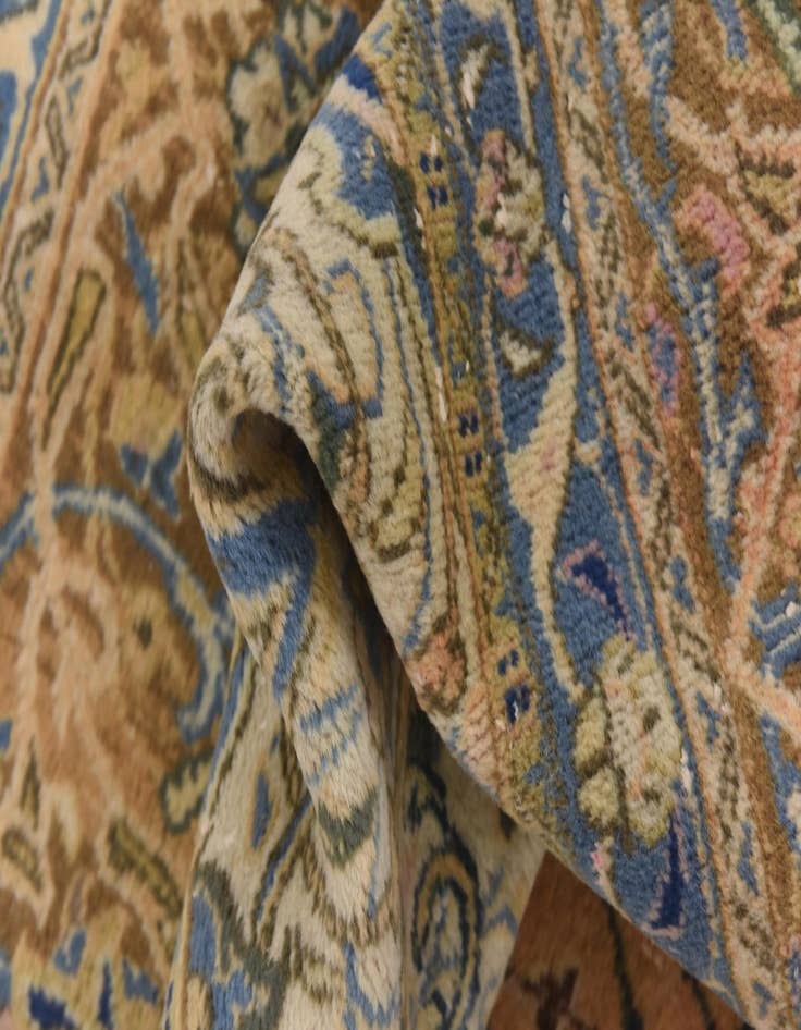 Detail image of  9' 6 x 12' 9  Hand Knotted Kashan Persian Wool Rug