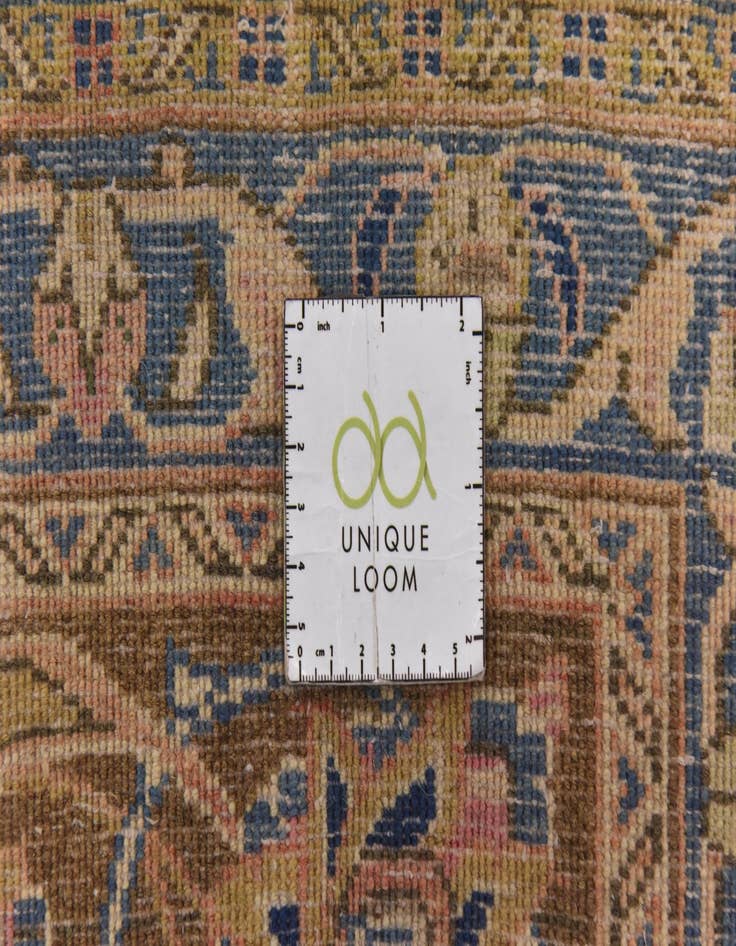 Detail image of  9' 6 x 12' 9  Hand Knotted Kashan Persian Wool Rug