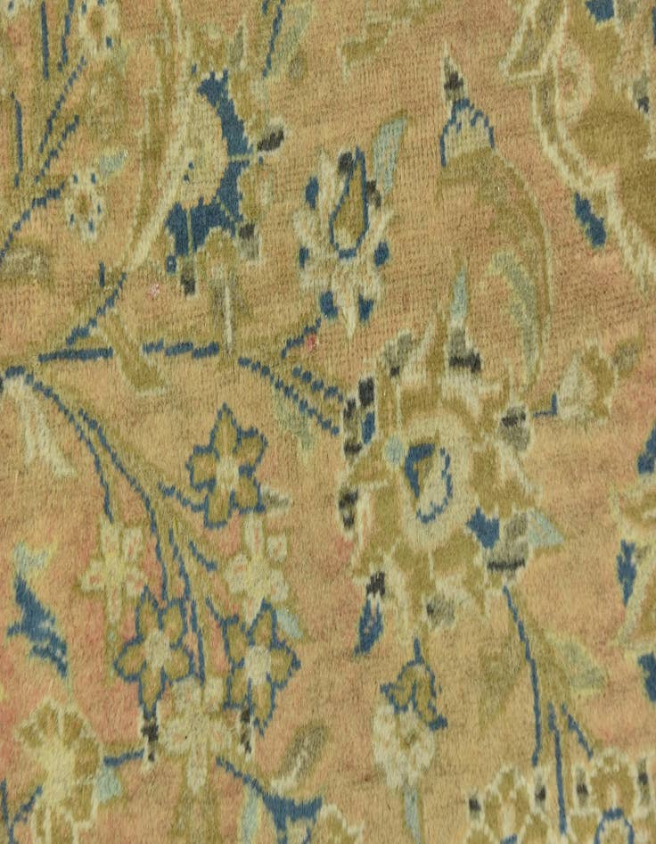 Detail image of  9' 7 x 12' 10  Hand Knotted Kashan Persian Wool Rug