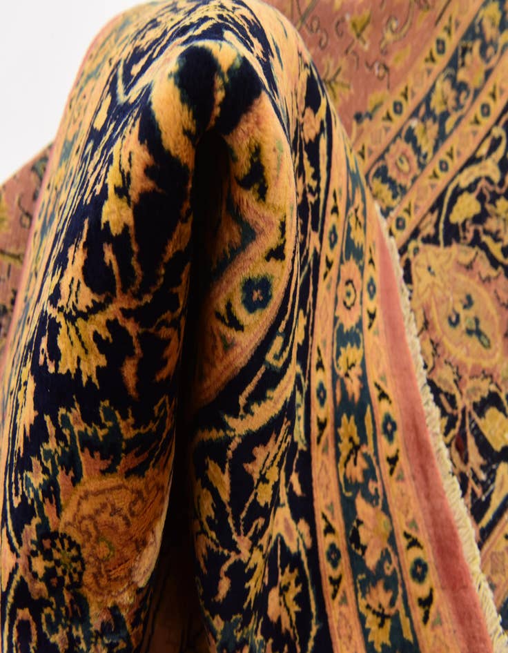 Detail image of  9' 10 x 12' 10  Hand Knotted Kashmar Persian Wool Rug