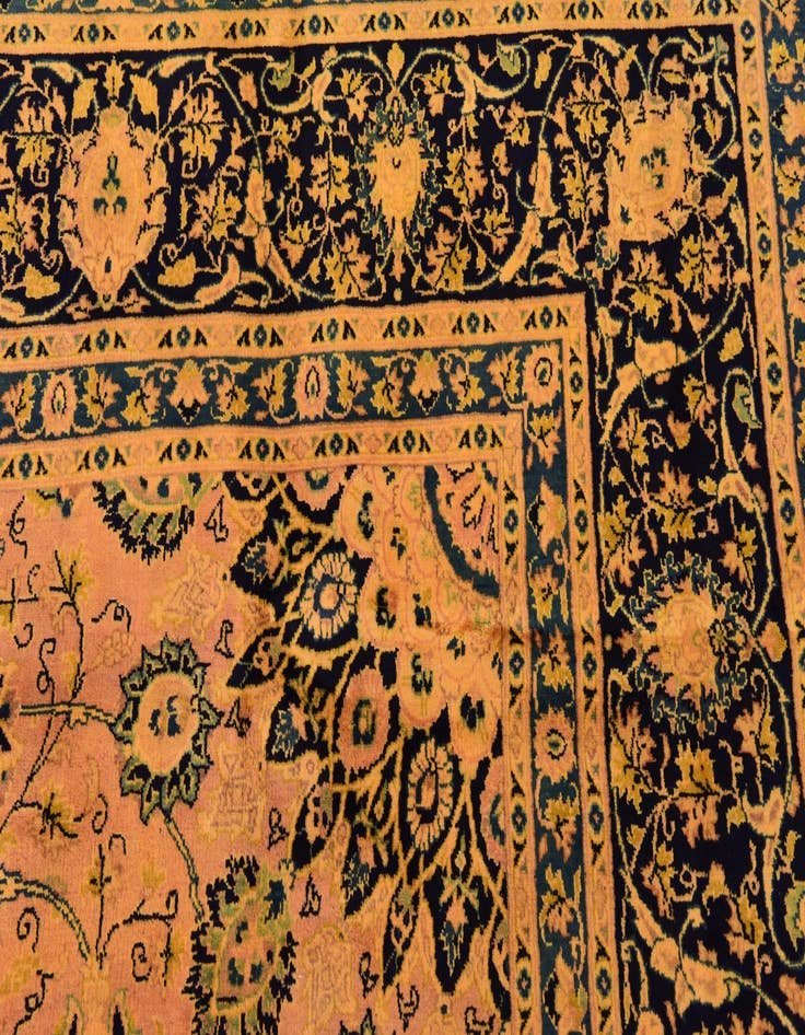 Detail image of  9' 10 x 12' 10  Hand Knotted Kashmar Persian Wool Rug