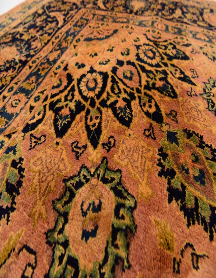 Detail image of  9' 10 x 12' 10  Hand Knotted Kashmar Persian Wool Rug