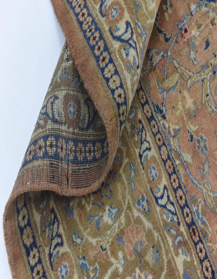 Detail image of  9' 7 x 13'  Hand Knotted Kashmar Persian Wool Rug