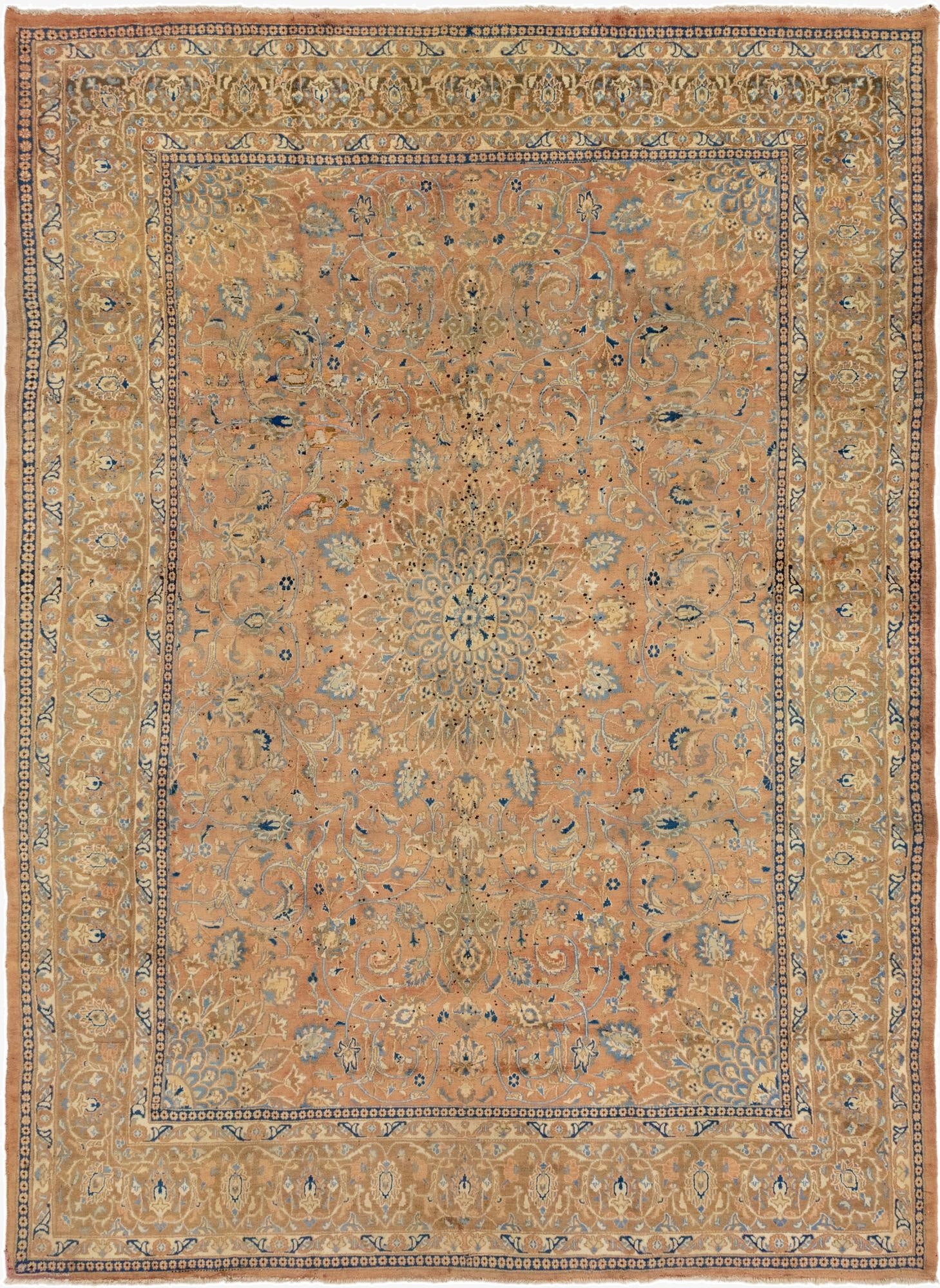  9' 7 x 13'  Hand Knotted Kashmar Persian Wool Rug