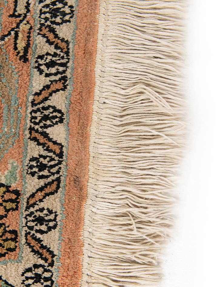 Detail image of  4' 1 x 6' 4  Hand Knotted Kashmir Wool Rug