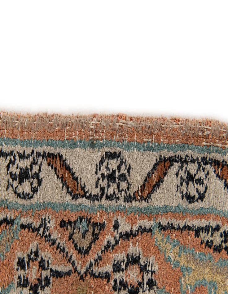 Detail image of  4' 1 x 6' 4  Hand Knotted Kashmir Wool Rug