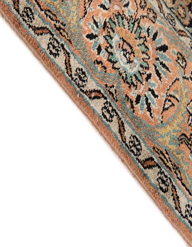 Detail image of  4' 1 x 6' 4  Hand Knotted Kashmir Wool Rug