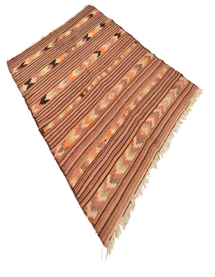 Detail image of  5' x 7' 5  Hand Woven Kilim Fars Wool Rug