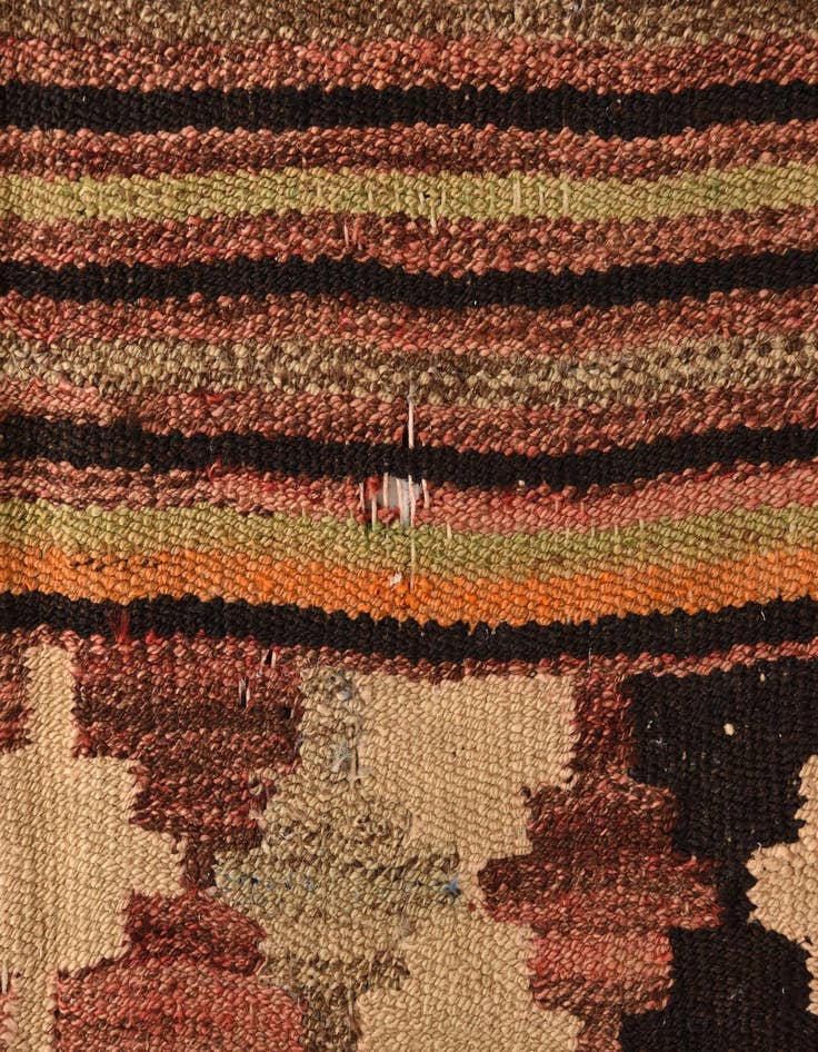Detail image of  5' x 7' 5  Hand Woven Kilim Fars Wool Rug