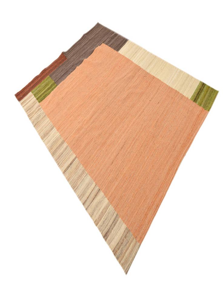 Detail image of  5' 10 x 7' 7  Hand Woven Kilim Modern Wool Rug