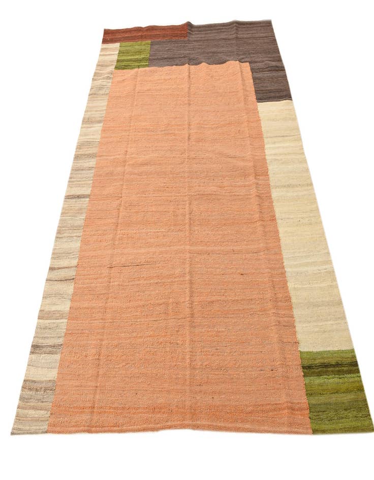 Detail image of  5' 10 x 7' 7  Hand Woven Kilim Modern Wool Rug