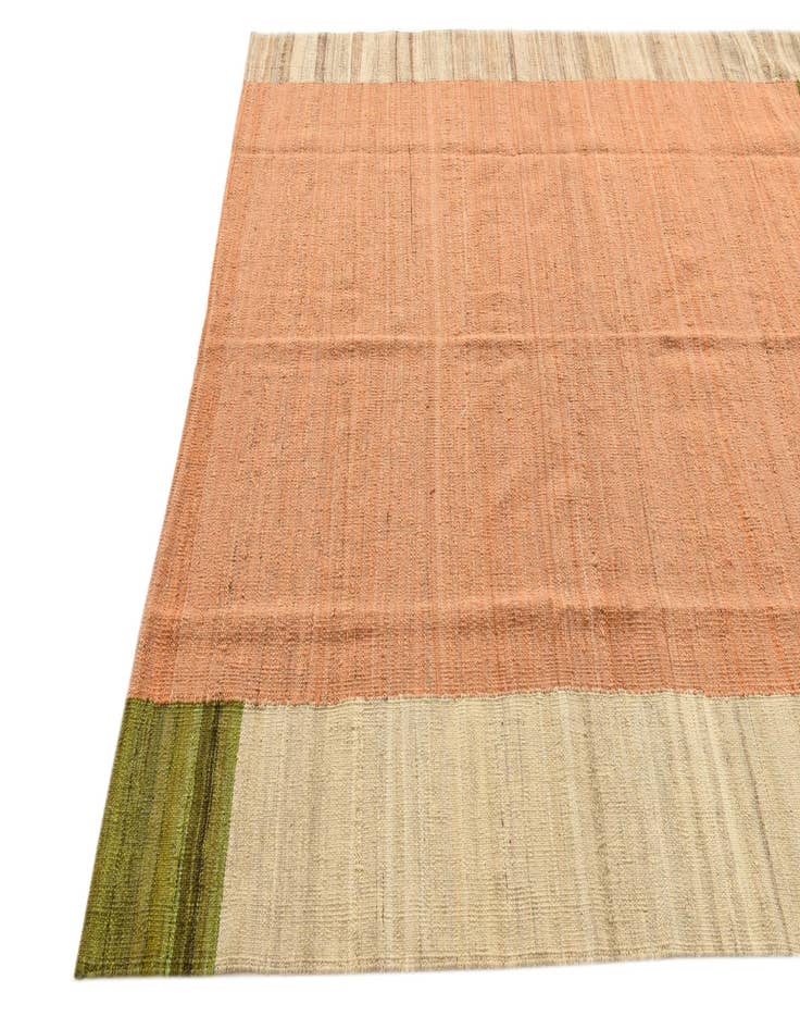 Detail image of  5' 10 x 7' 7  Hand Woven Kilim Modern Wool Rug