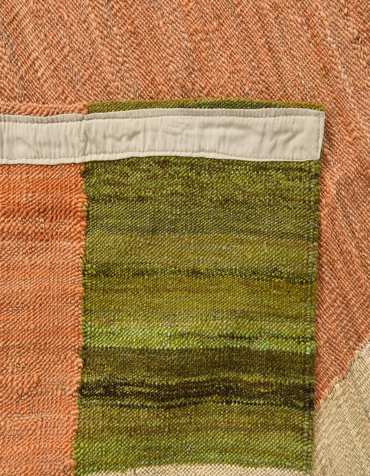 Detail image of  5' 10 x 7' 7  Hand Woven Kilim Modern Wool Rug