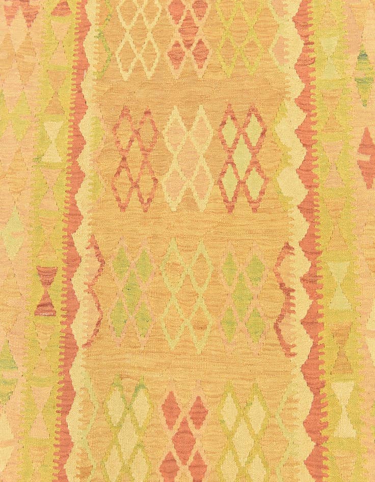 Detail image of  4' 10 x 6' 9  Hand Woven Kilim Waziri Wool Rug