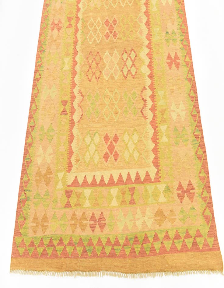 Detail image of  4' 10 x 6' 9  Hand Woven Kilim Waziri Wool Rug