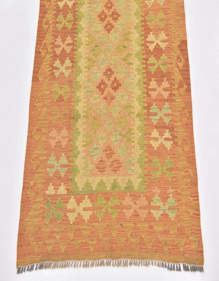 Detail image of  2' 7 x 4' 3  Hand Woven Kilim Waziri Wool Rug