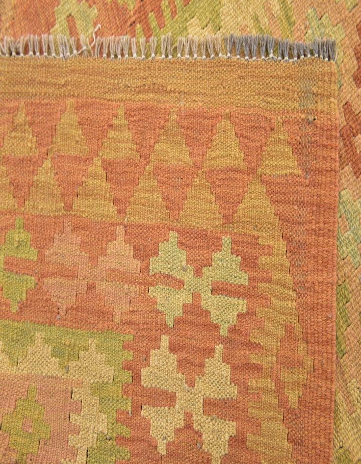 Detail image of  2' 7 x 4' 3  Hand Woven Kilim Waziri Wool Rug