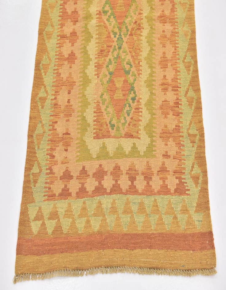 Detail image of  2' 7 x 4' 3  Hand Woven Kilim Waziri Wool Rug