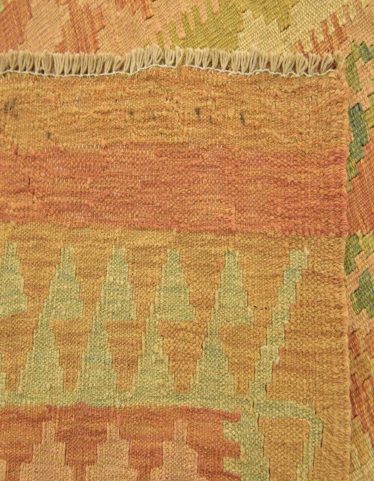 Detail image of  2' 7 x 4' 3  Hand Woven Kilim Waziri Wool Rug