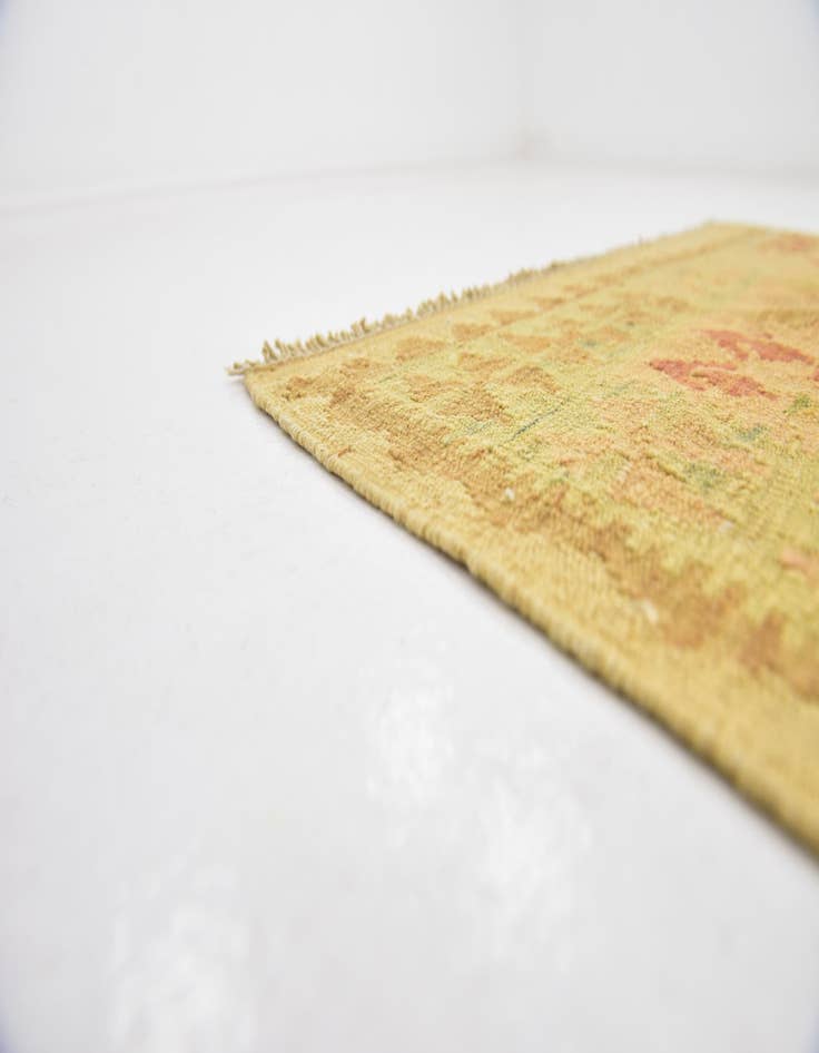 Detail image of  2' 8 x 4'  Hand Woven Kilim Waziri Wool Rug