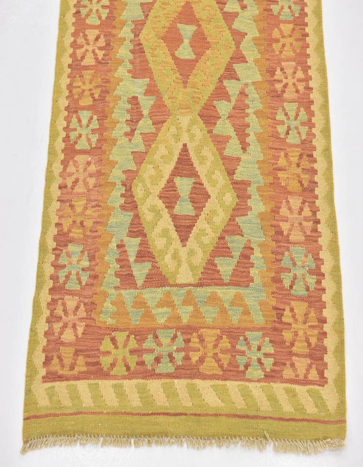 Detail image of  2' 6 x 4' 6  Hand Woven Kilim Waziri Wool Rug