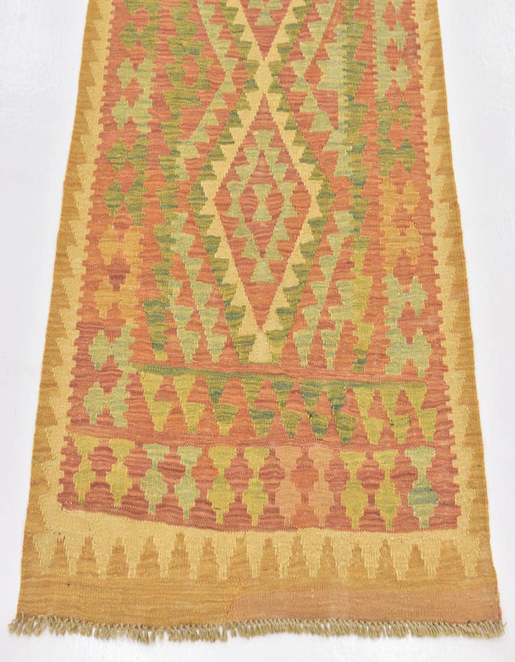 Detail image of  3' x 4' 6  Hand Woven Kilim Waziri Wool Rug