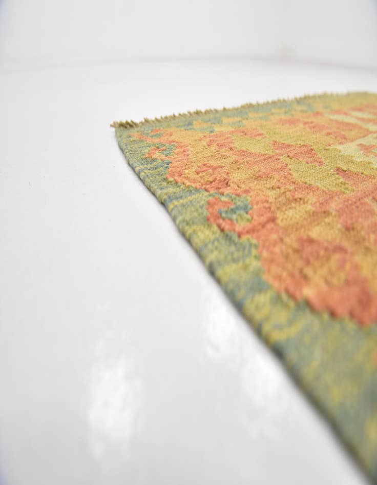 Detail image of  2' 9 x 4' 2  Hand Woven Kilim Waziri Wool Rug