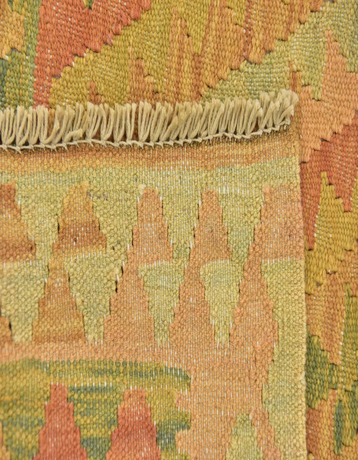 Detail image of  3' 3 x 5' 2  Hand Woven Kilim Waziri Wool Rug