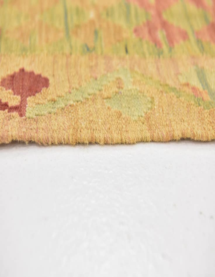 Detail image of  3' 3 x 5'  Hand Woven Kilim Waziri Wool Rug